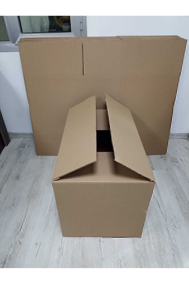 60x40x40cm 3 Adet Boş Koli, Karton Kutu, Çeyiz Kutusu, Taşınma Kolisi, Toptan Ambalaj
