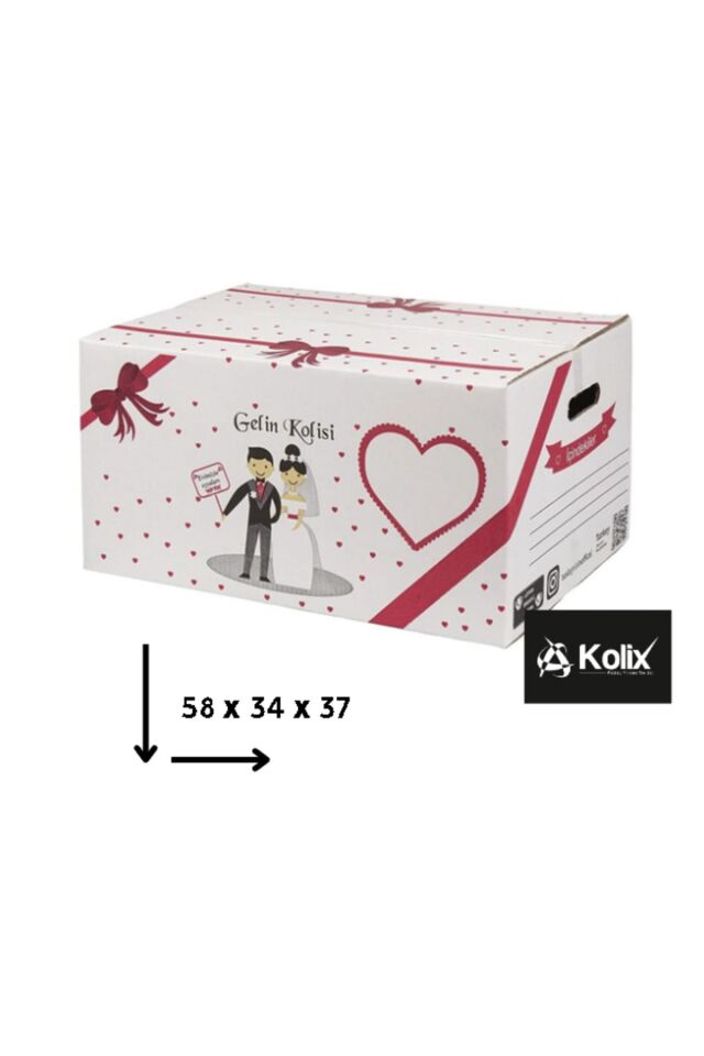 Standart Çeyiz - Taşıma Kolisi En Kalın Büyük Ve Sağlam Zımba Dikişli 5 Adet Koli