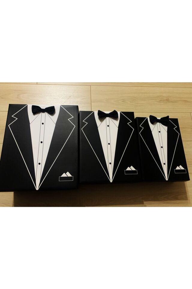 KOLİX 3lü Damat Kutusu Damat Kolisi 3 Boy