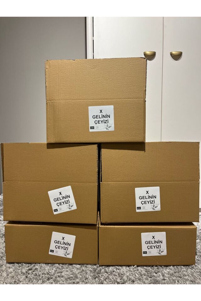 Kolix Pratik Taşıma Koli 33x40x16 Cm Karton Koli Taşıma Koli Ekonomik Koli Isim Etiketli 10 Adet