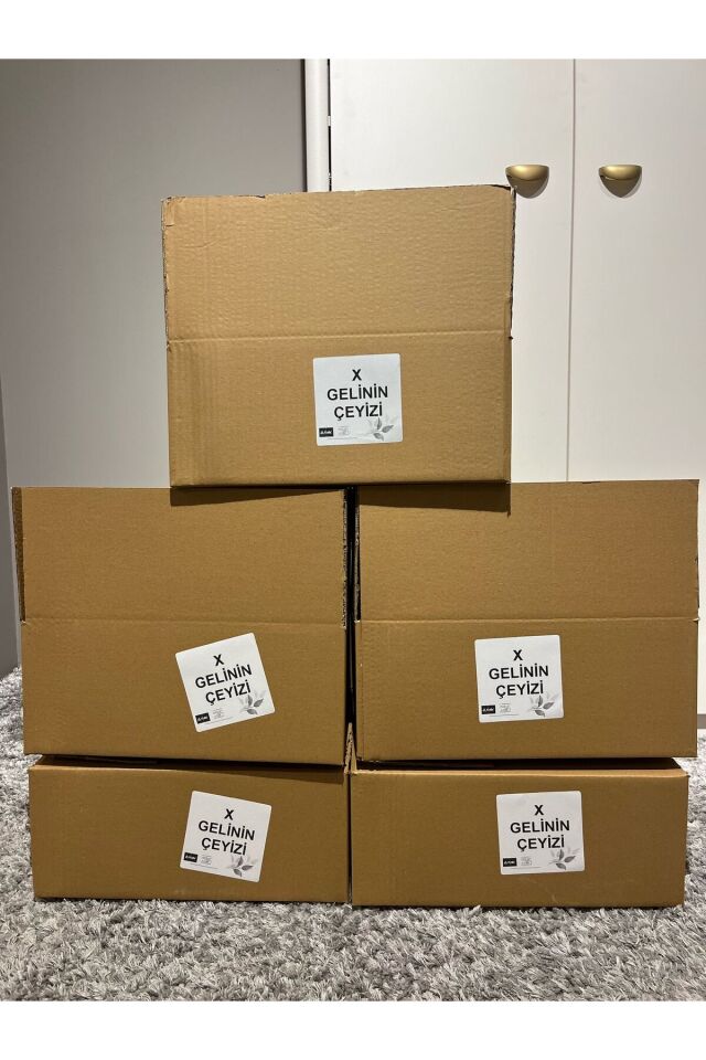 Kolix Pratik Taşıma Koli 33x40x16 Cm Karton Koli Taşıma Koli Ekonomik Koli Isim Etiketli 10 Adet